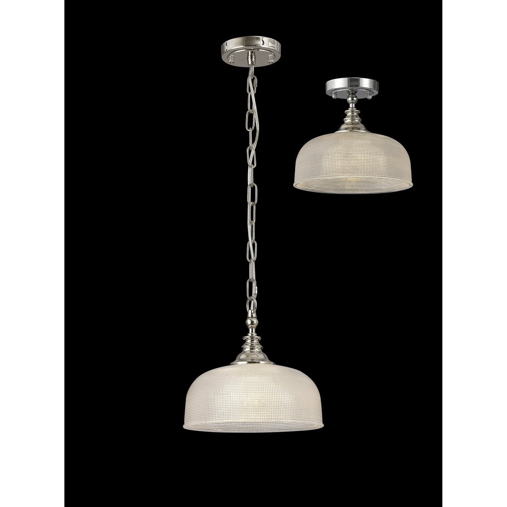 NL86029 Sakkas 1 Light Pendant/Ceiling Light Polished Nickel