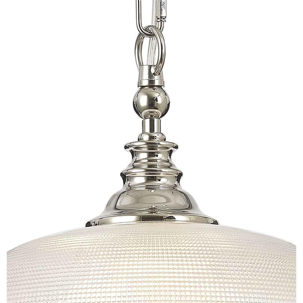 NL86029 Sakkas 1 Light Pendant/Ceiling Light Polished Nickel