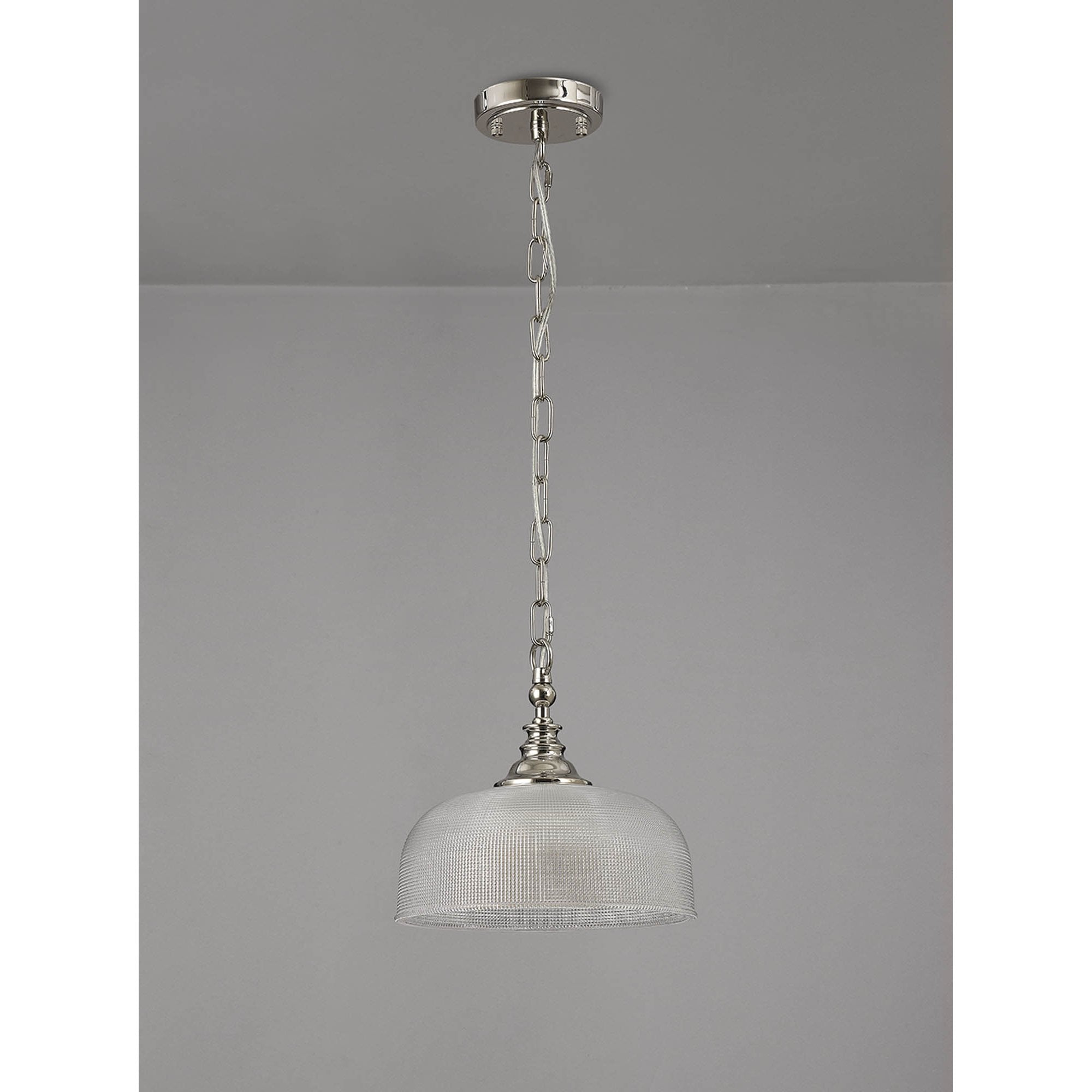 NL86029 Sakkas 1 Light Pendant/Ceiling Light Polished Nickel