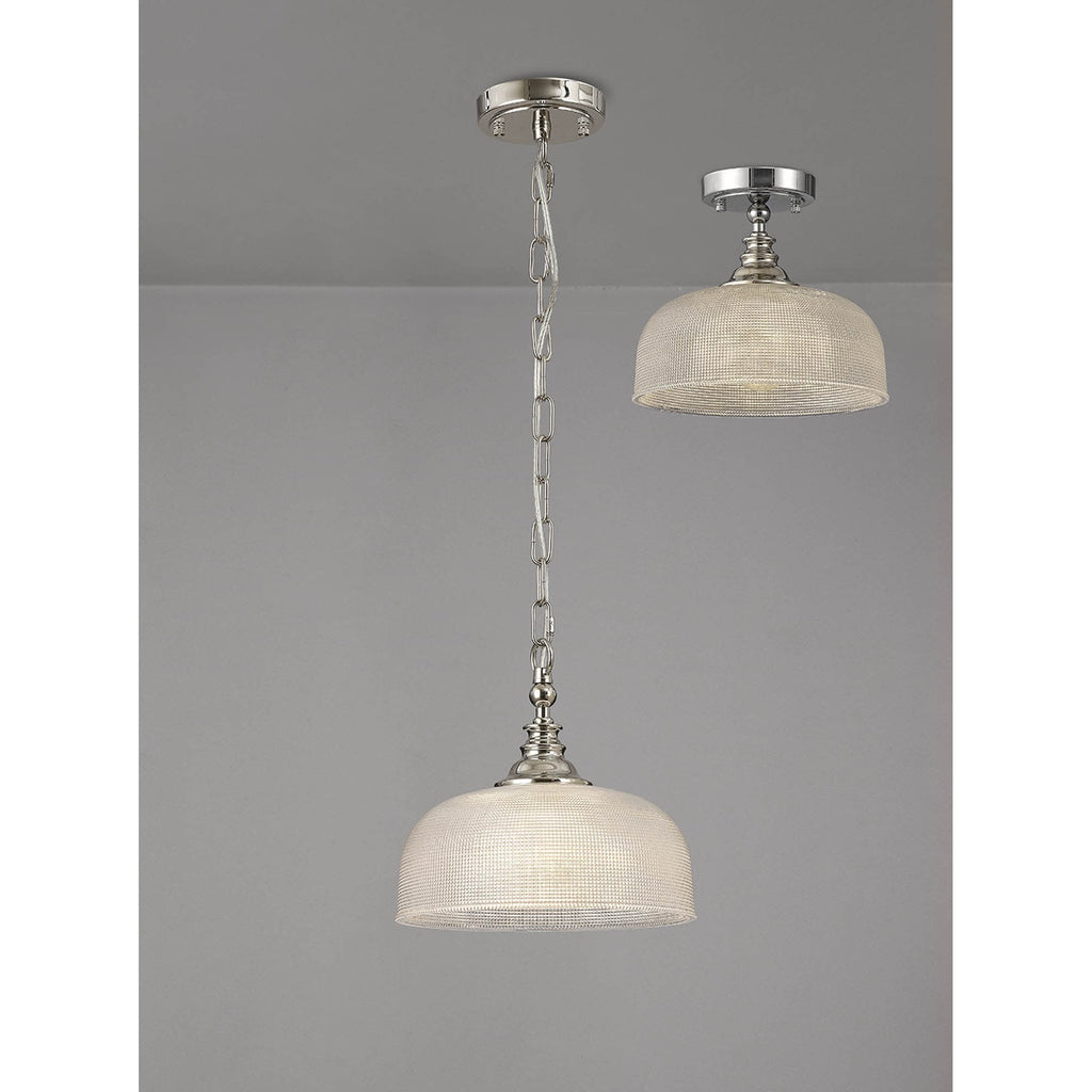 NL86029 Sakkas 1 Light Pendant/Ceiling Light Polished Nickel