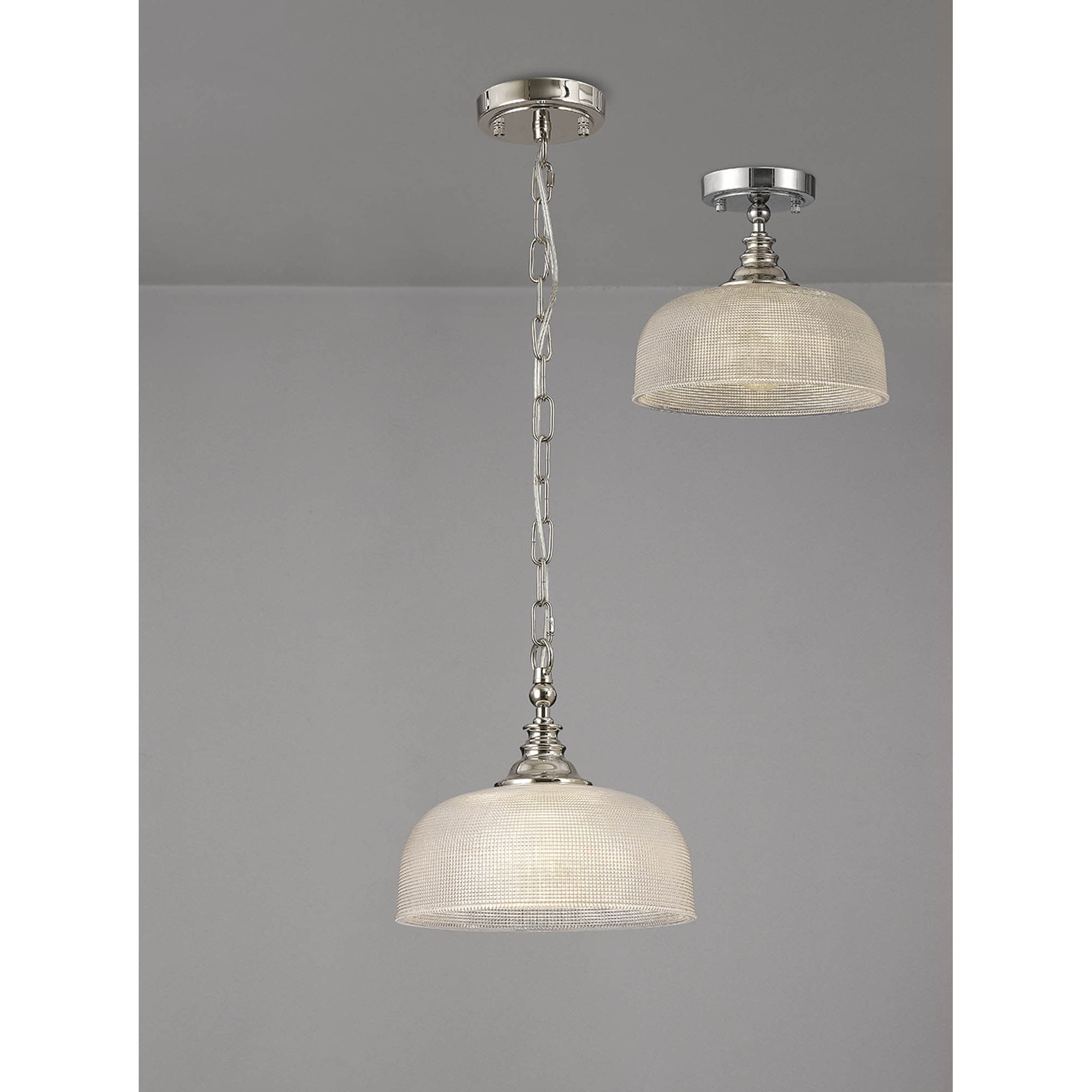 NL86029 Sakkas 1 Light Pendant/Ceiling Light Polished Nickel