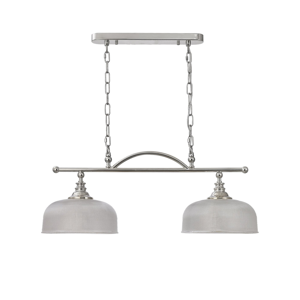 NL86039 Sakkas 2 Light Pendant/Ceiling Light Polished Nickel