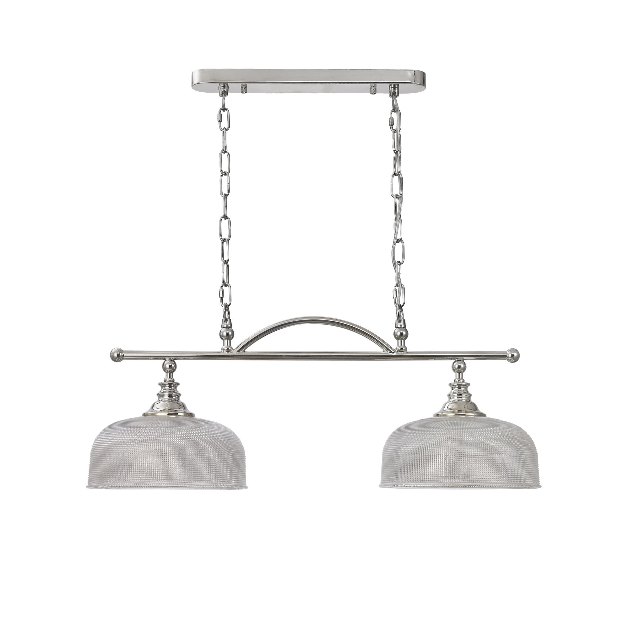 NL86039 Sakkas 2 Light Pendant/Ceiling Light Polished Nickel