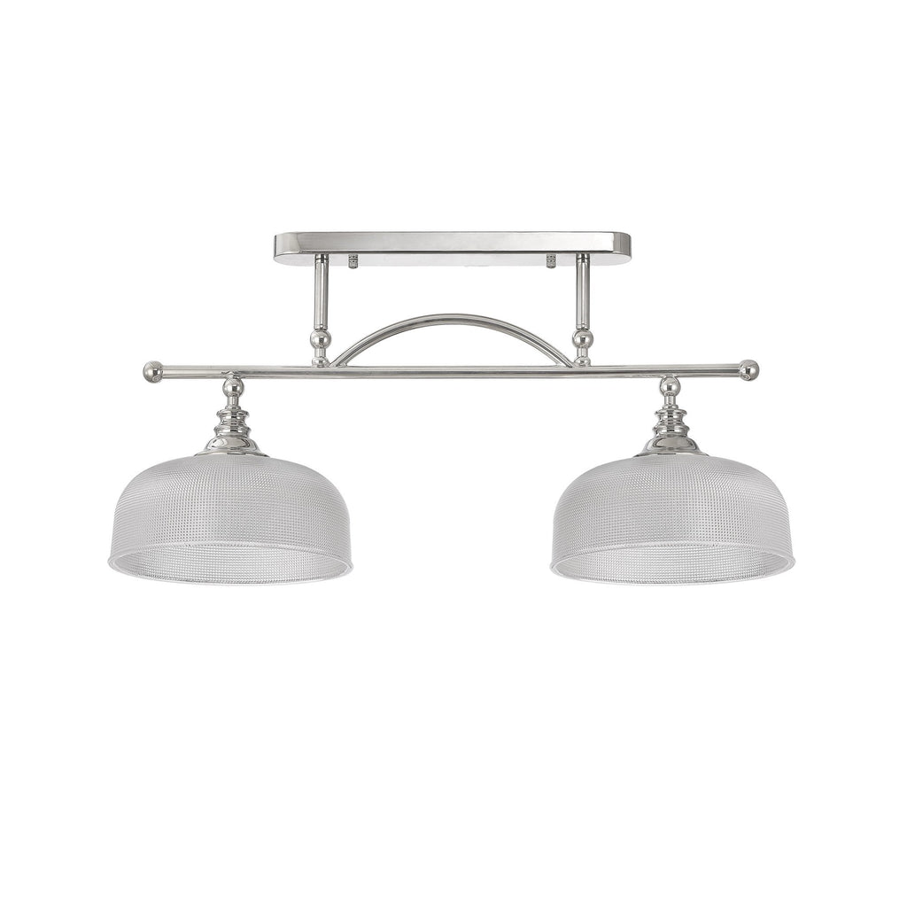 NL86039 Sakkas 2 Light Pendant/Ceiling Light Polished Nickel