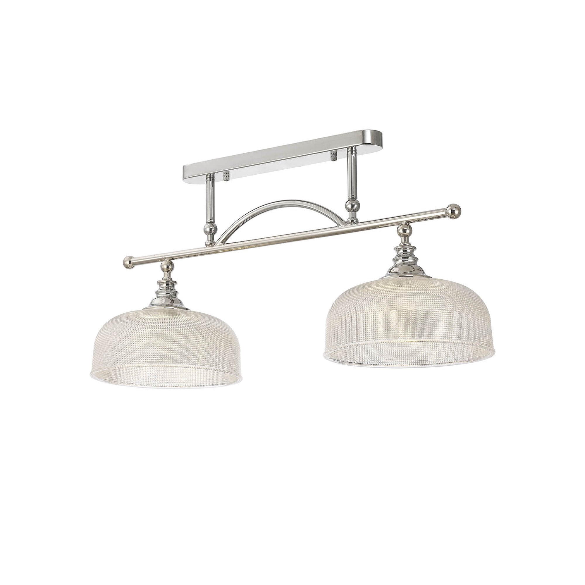NL86039 Sakkas 2 Light Pendant/Ceiling Light Polished Nickel