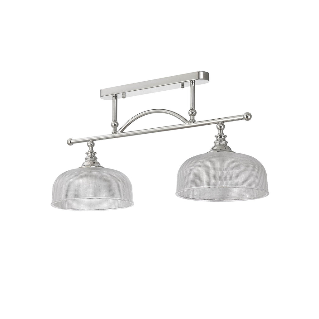 NL86039 Sakkas 2 Light Pendant/Ceiling Light Polished Nickel