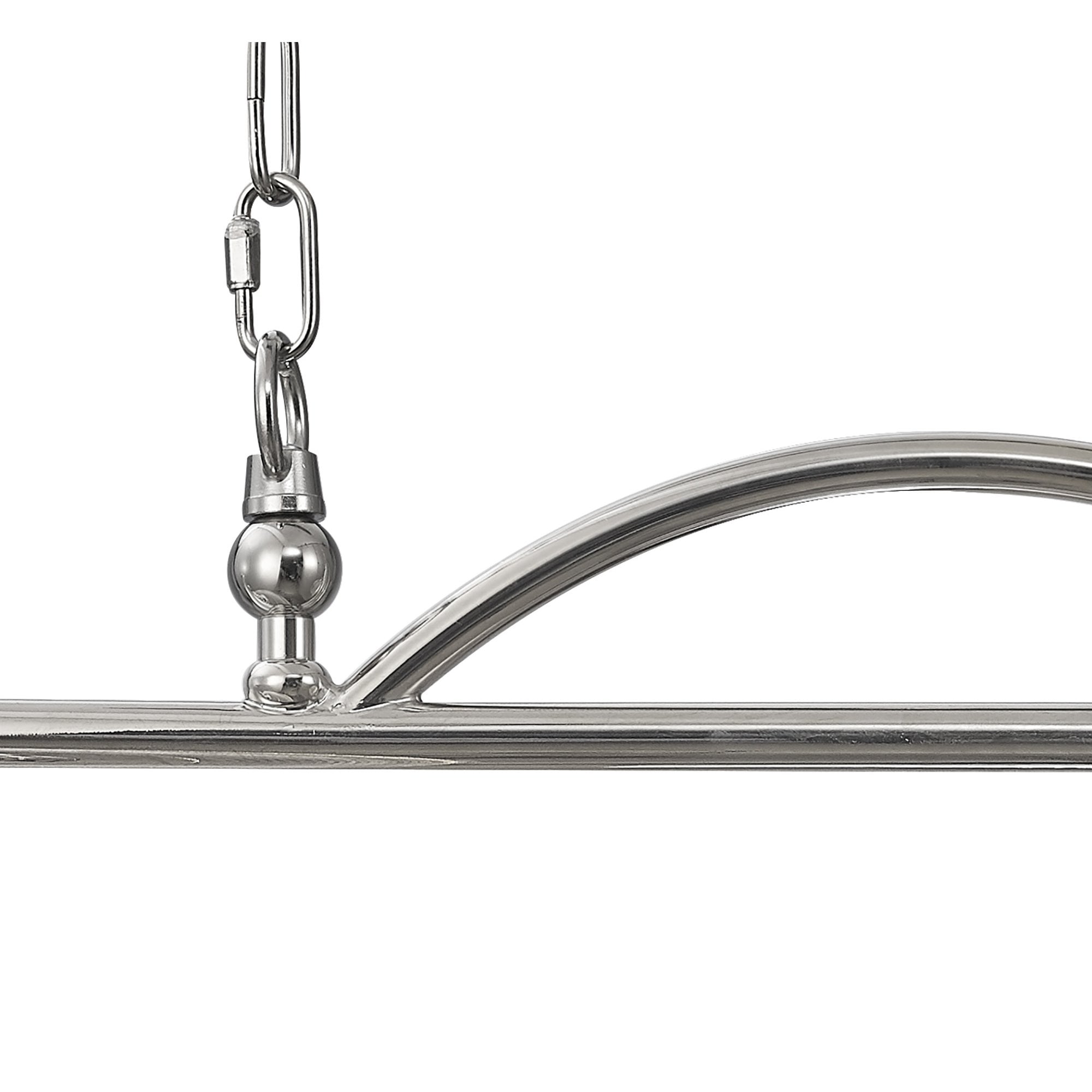 NL86039 Sakkas 2 Light Pendant/Ceiling Light Polished Nickel