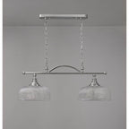 NL86039 Sakkas 2 Light Pendant/Ceiling Light Polished Nickel