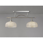NL86039 Sakkas 2 Light Pendant/Ceiling Light Polished Nickel