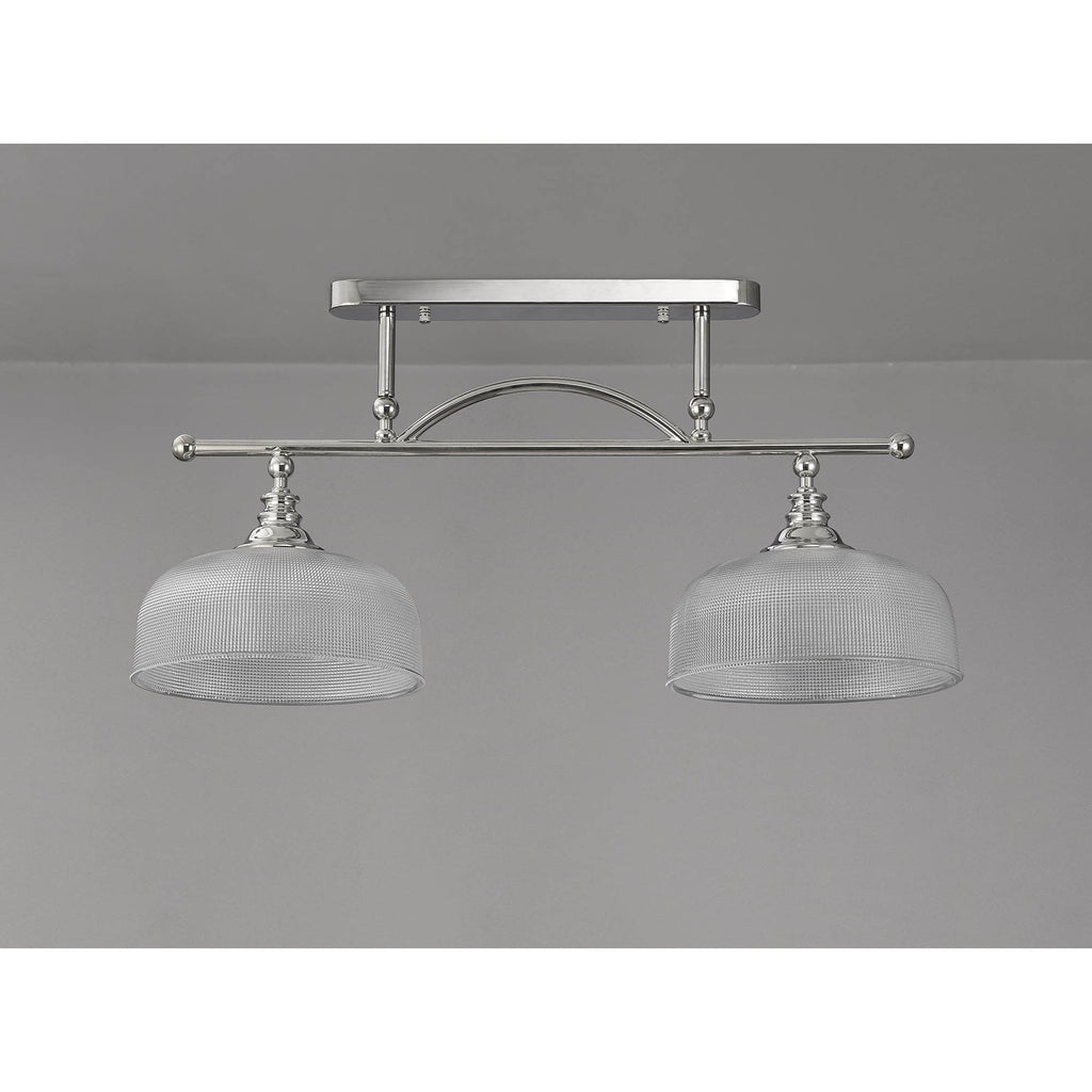 NL86039 Sakkas 2 Light Pendant/Ceiling Light Polished Nickel