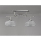 NL86039 Sakkas 2 Light Pendant/Ceiling Light Polished Nickel