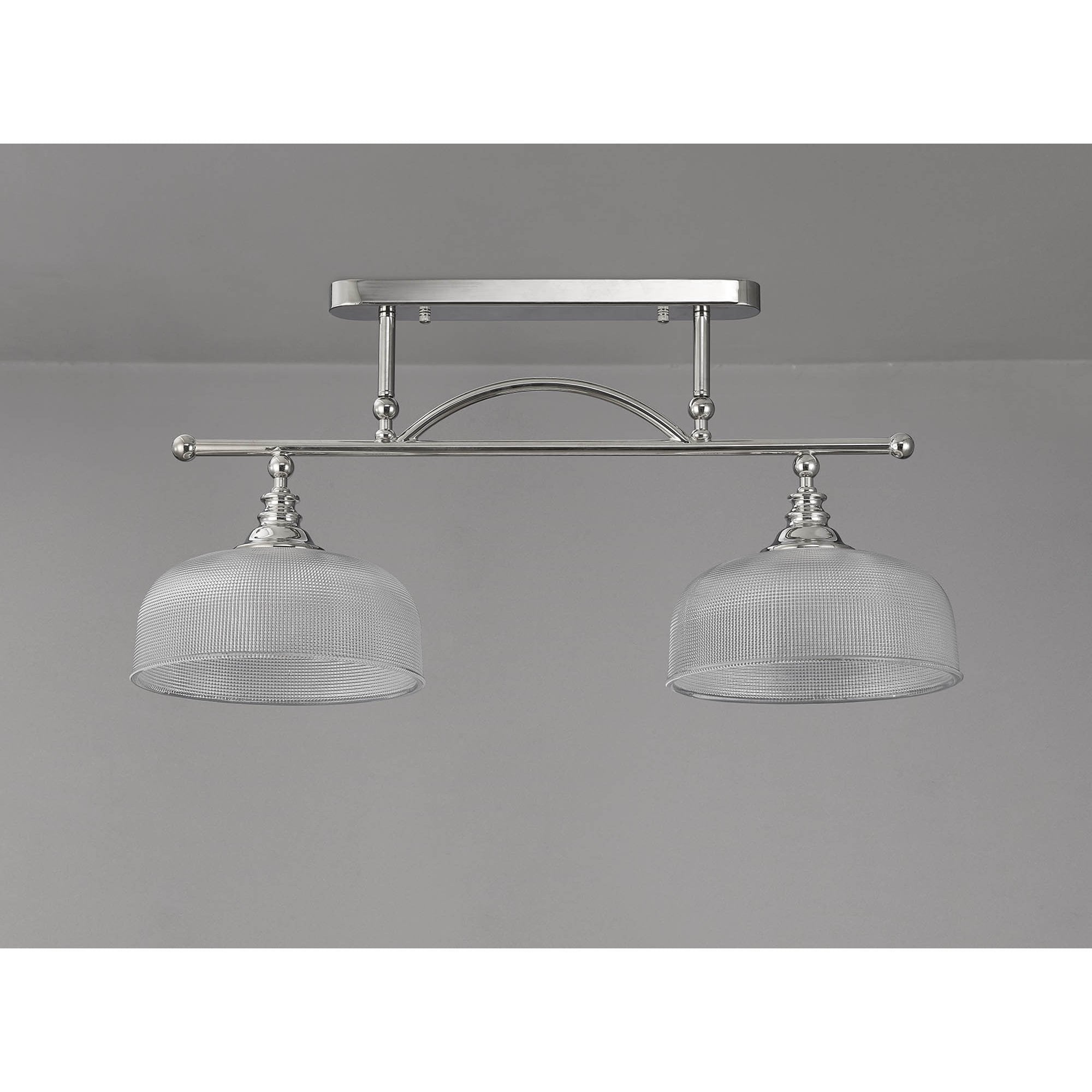 NL86039 Sakkas 2 Light Pendant/Ceiling Light Polished Nickel