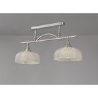 NL86039 Sakkas 2 Light Pendant/Ceiling Light Polished Nickel