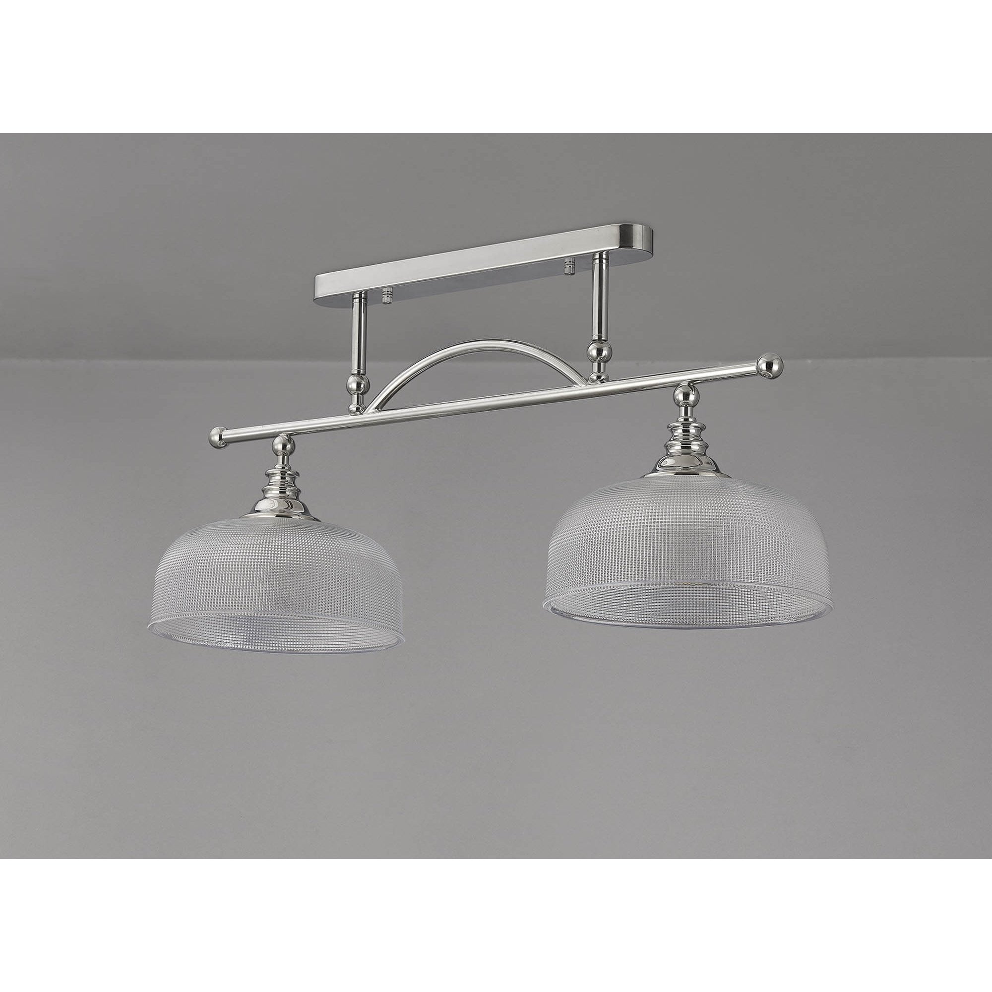 NL86039 Sakkas 2 Light Pendant/Ceiling Light Polished Nickel