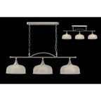 NL86049 Sakkas 3 Light Pendant/Ceiling Light Polished Nickel