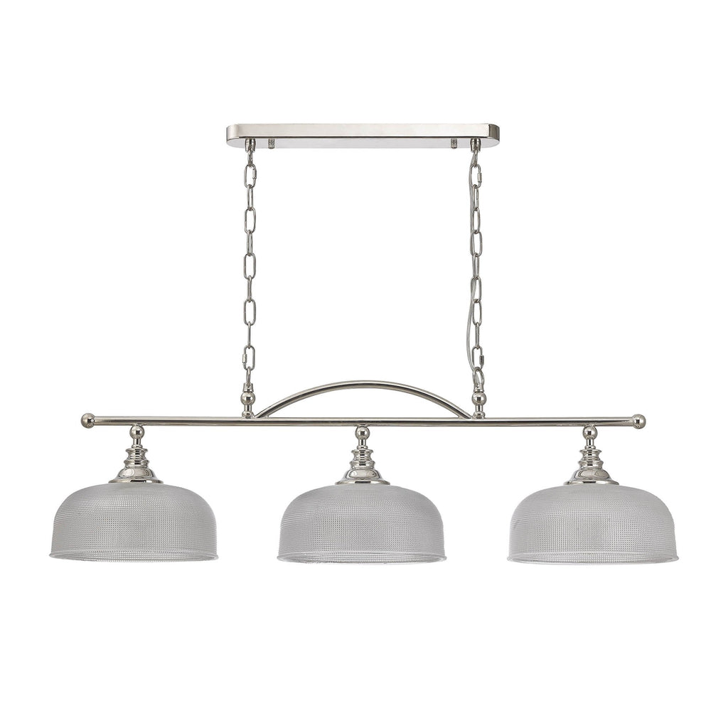 NL86049 Sakkas 3 Light Pendant/Ceiling Light Polished Nickel