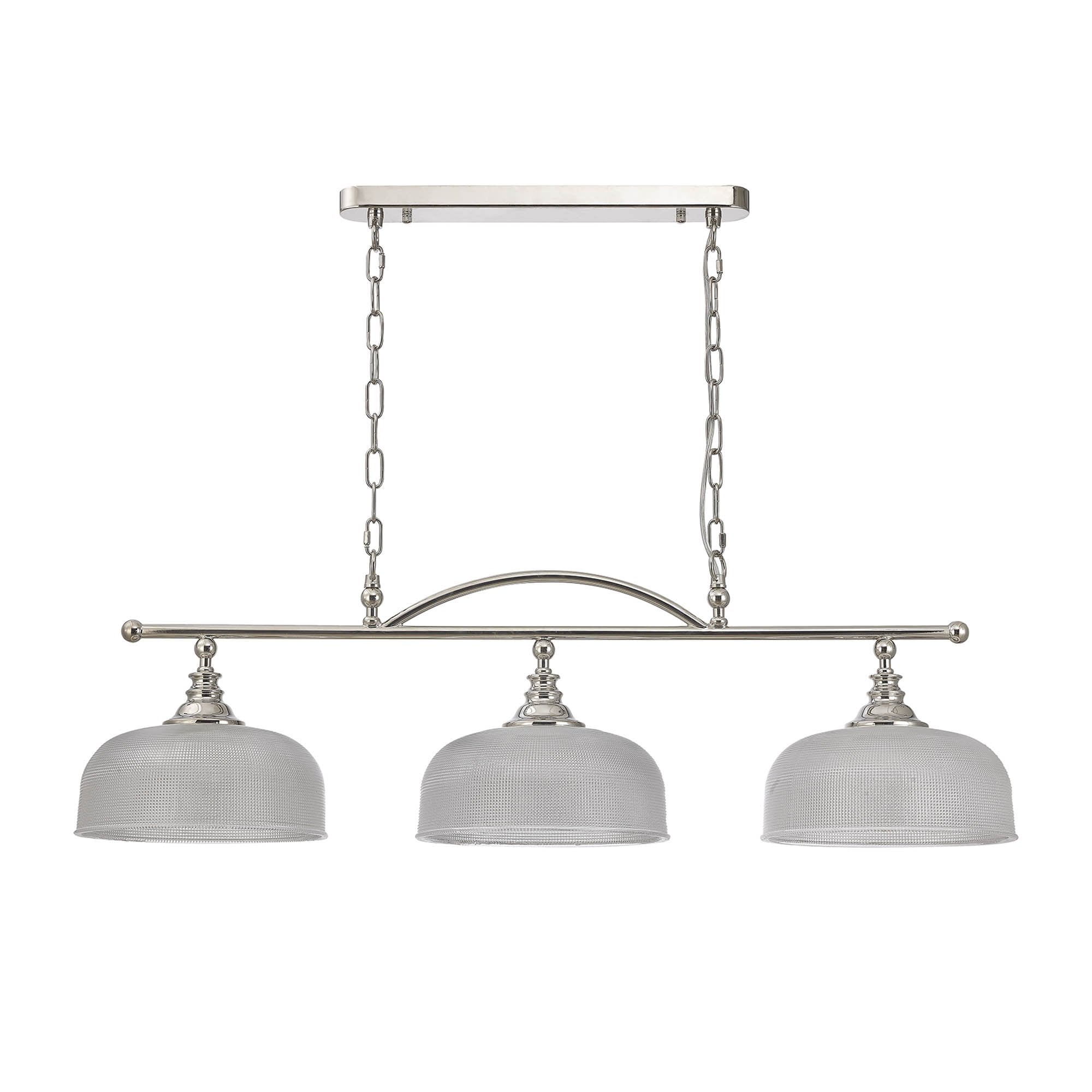 NL86049 Sakkas 3 Light Pendant/Ceiling Light Polished Nickel