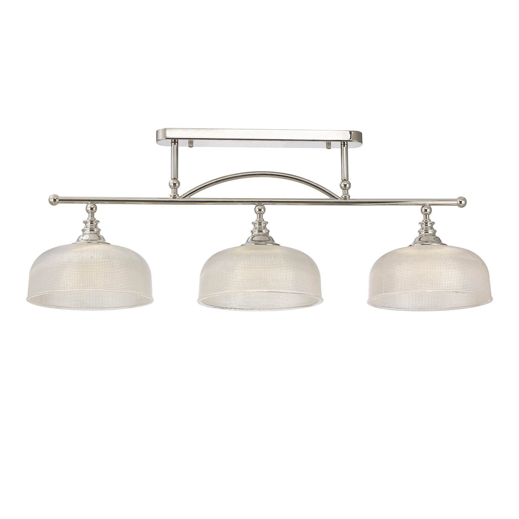 NL86049 Sakkas 3 Light Pendant/Ceiling Light Polished Nickel