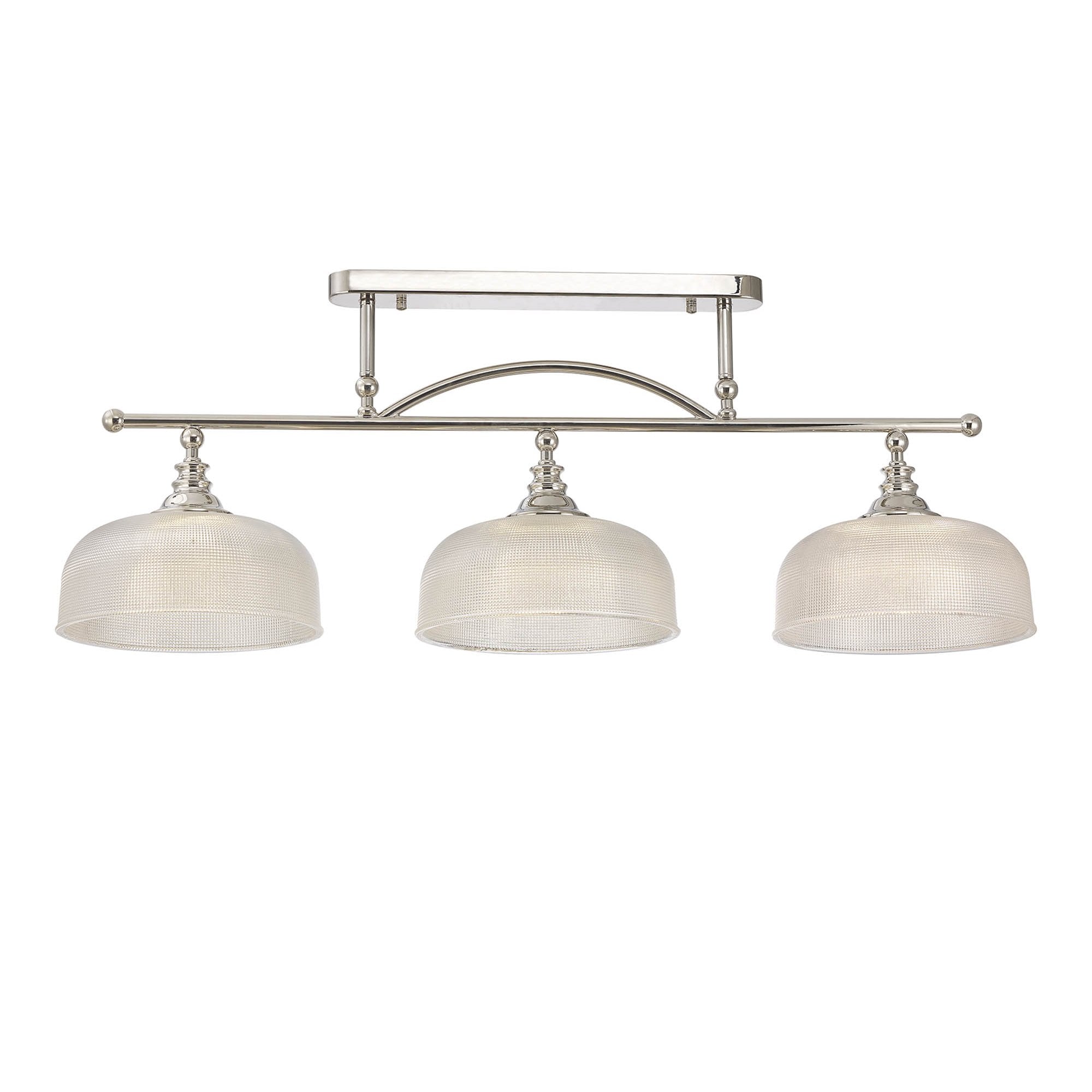 NL86049 Sakkas 3 Light Pendant/Ceiling Light Polished Nickel