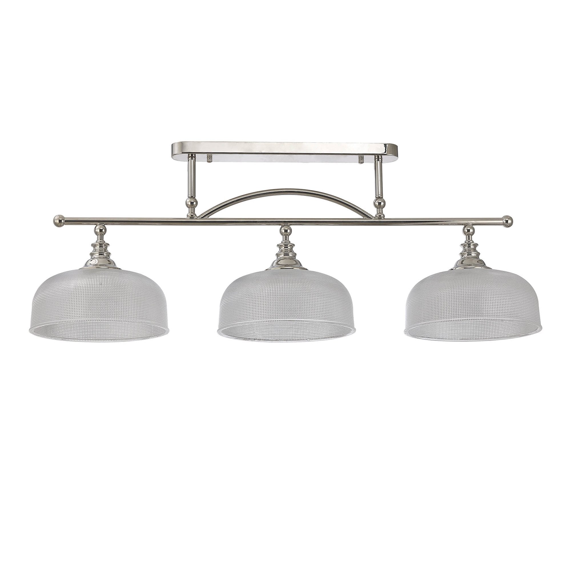 NL86049 Sakkas 3 Light Pendant/Ceiling Light Polished Nickel