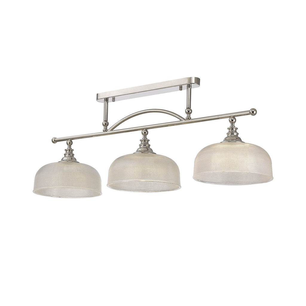 NL86049 Sakkas 3 Light Pendant/Ceiling Light Polished Nickel