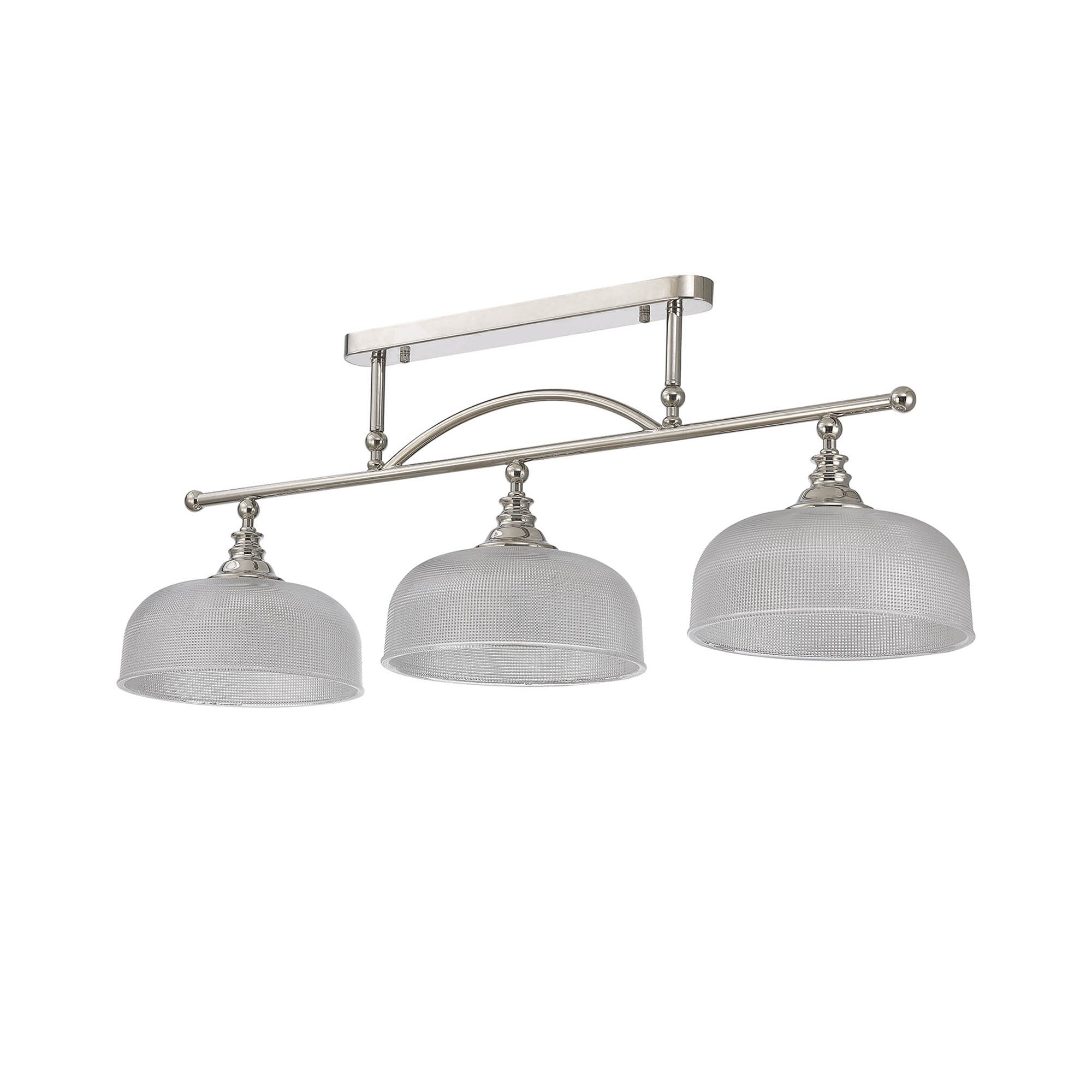 NL86049 Sakkas 3 Light Pendant/Ceiling Light Polished Nickel