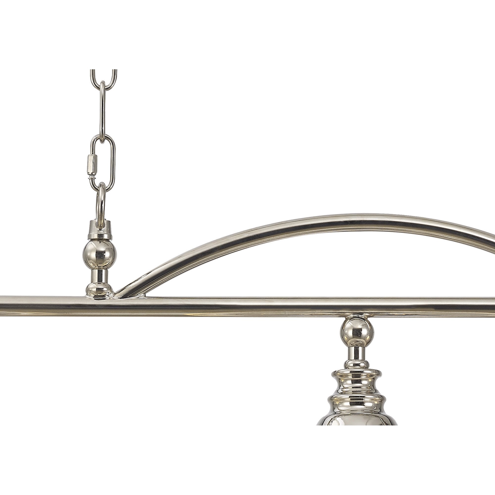 NL86049 Sakkas 3 Light Pendant/Ceiling Light Polished Nickel