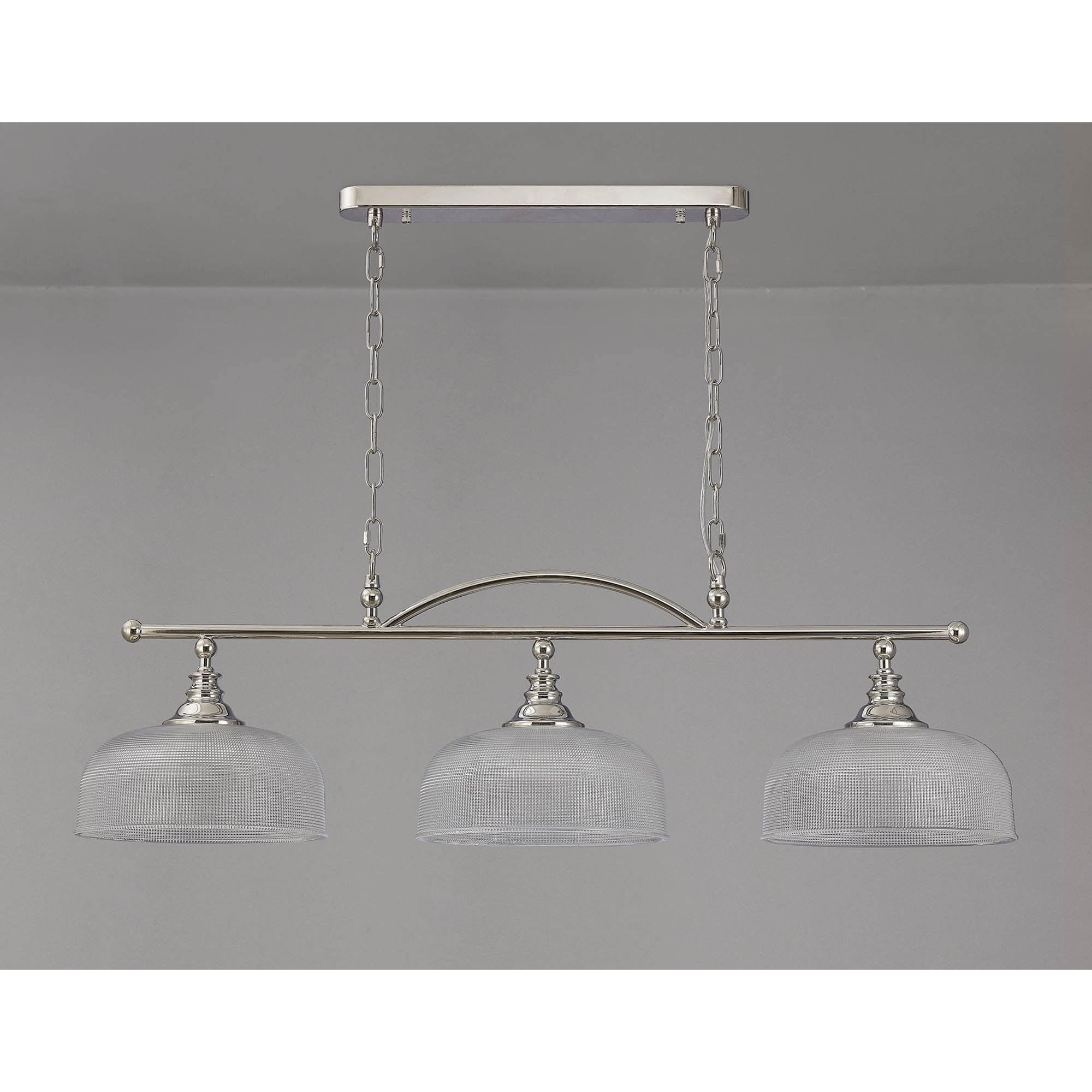 NL86049 Sakkas 3 Light Pendant/Ceiling Light Polished Nickel