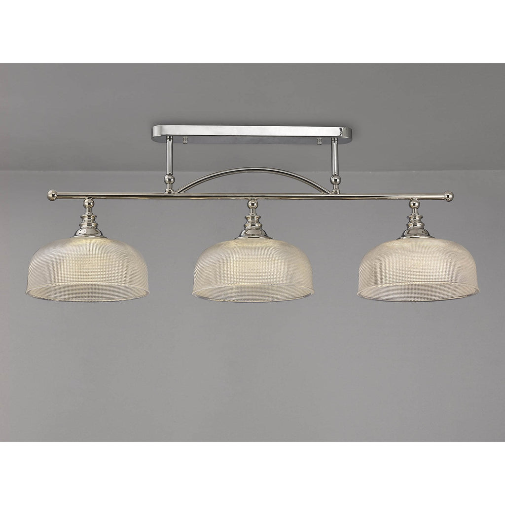 NL86049 Sakkas 3 Light Pendant/Ceiling Light Polished Nickel
