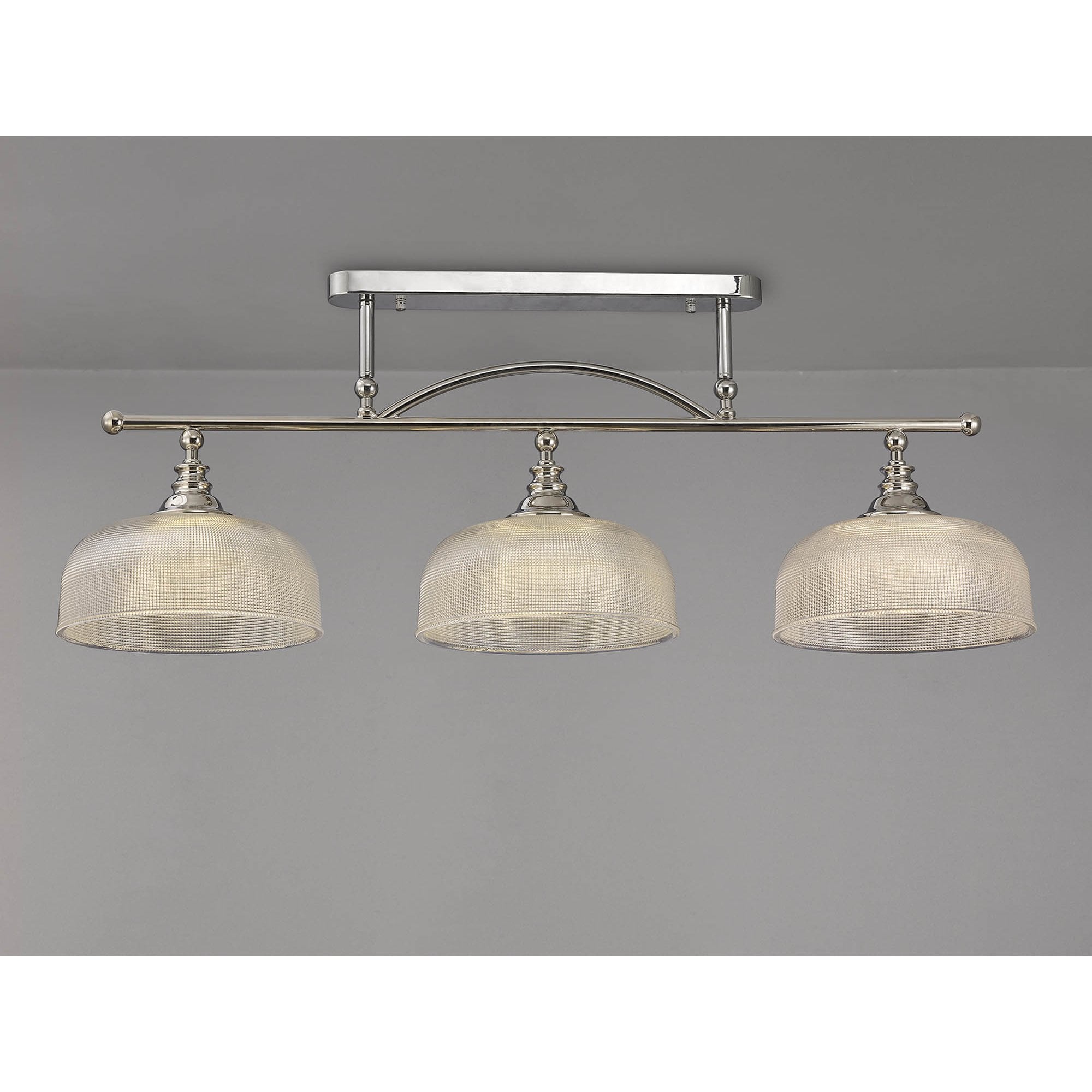 NL86049 Sakkas 3 Light Pendant/Ceiling Light Polished Nickel