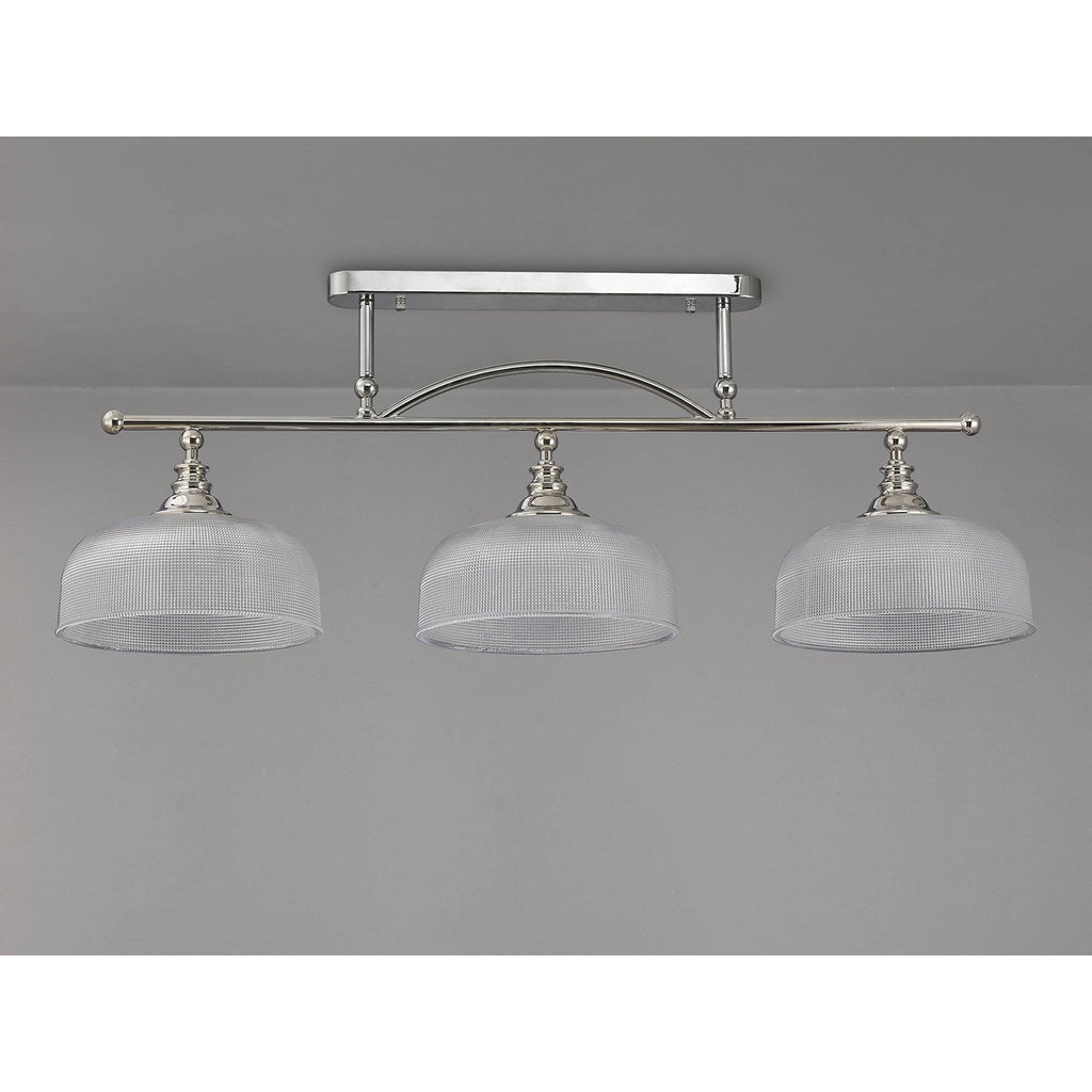 NL86049 Sakkas 3 Light Pendant/Ceiling Light Polished Nickel