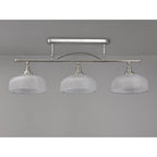 NL86049 Sakkas 3 Light Pendant/Ceiling Light Polished Nickel