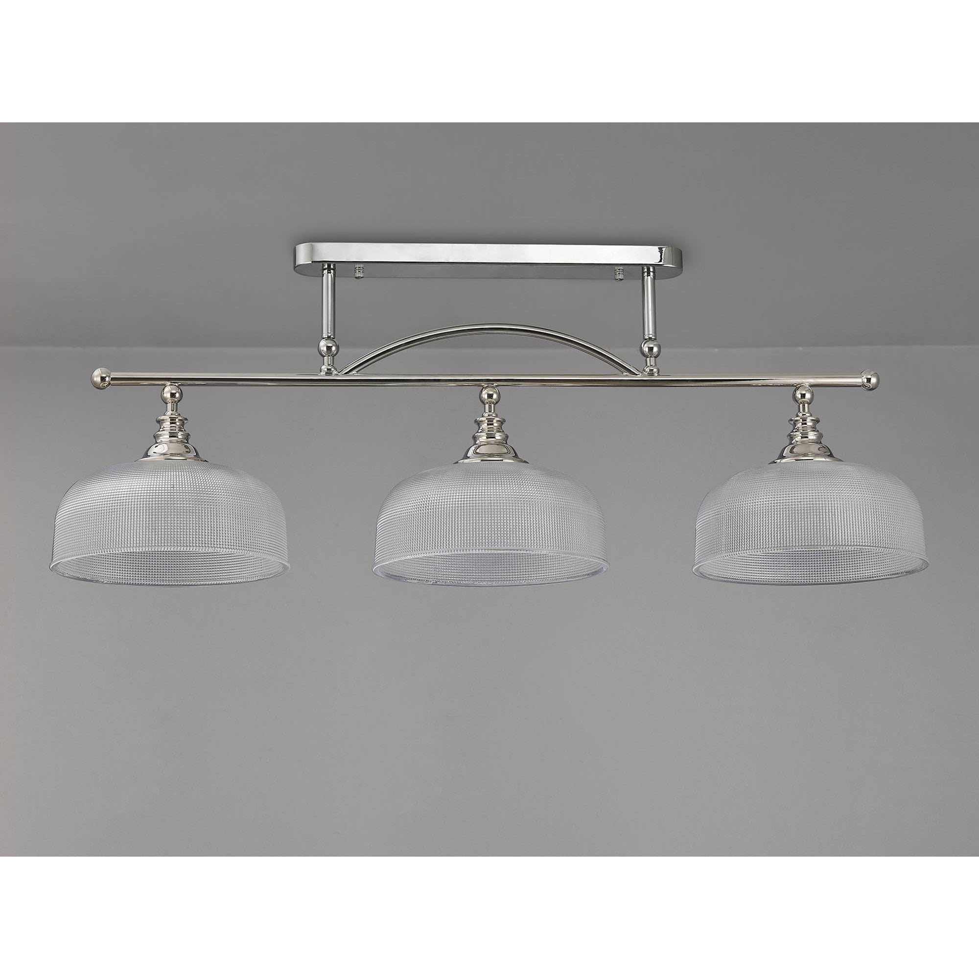 NL86049 Sakkas 3 Light Pendant/Ceiling Light Polished Nickel