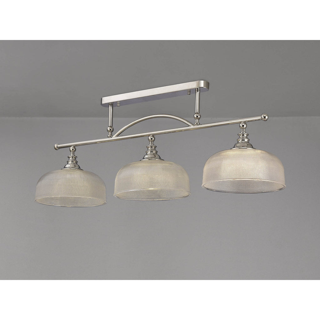 NL86049 Sakkas 3 Light Pendant/Ceiling Light Polished Nickel