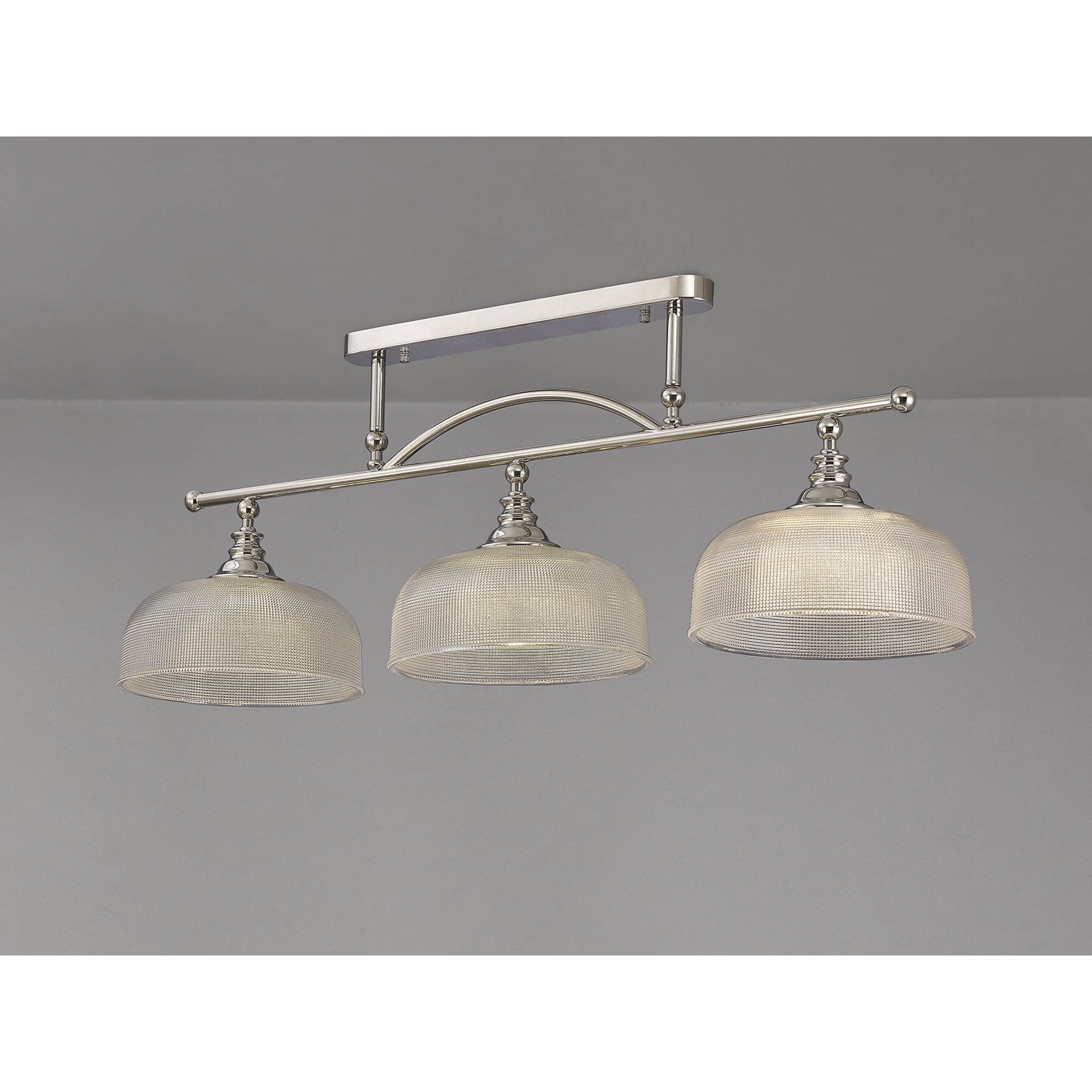 NL86049 Sakkas 3 Light Pendant/Ceiling Light Polished Nickel
