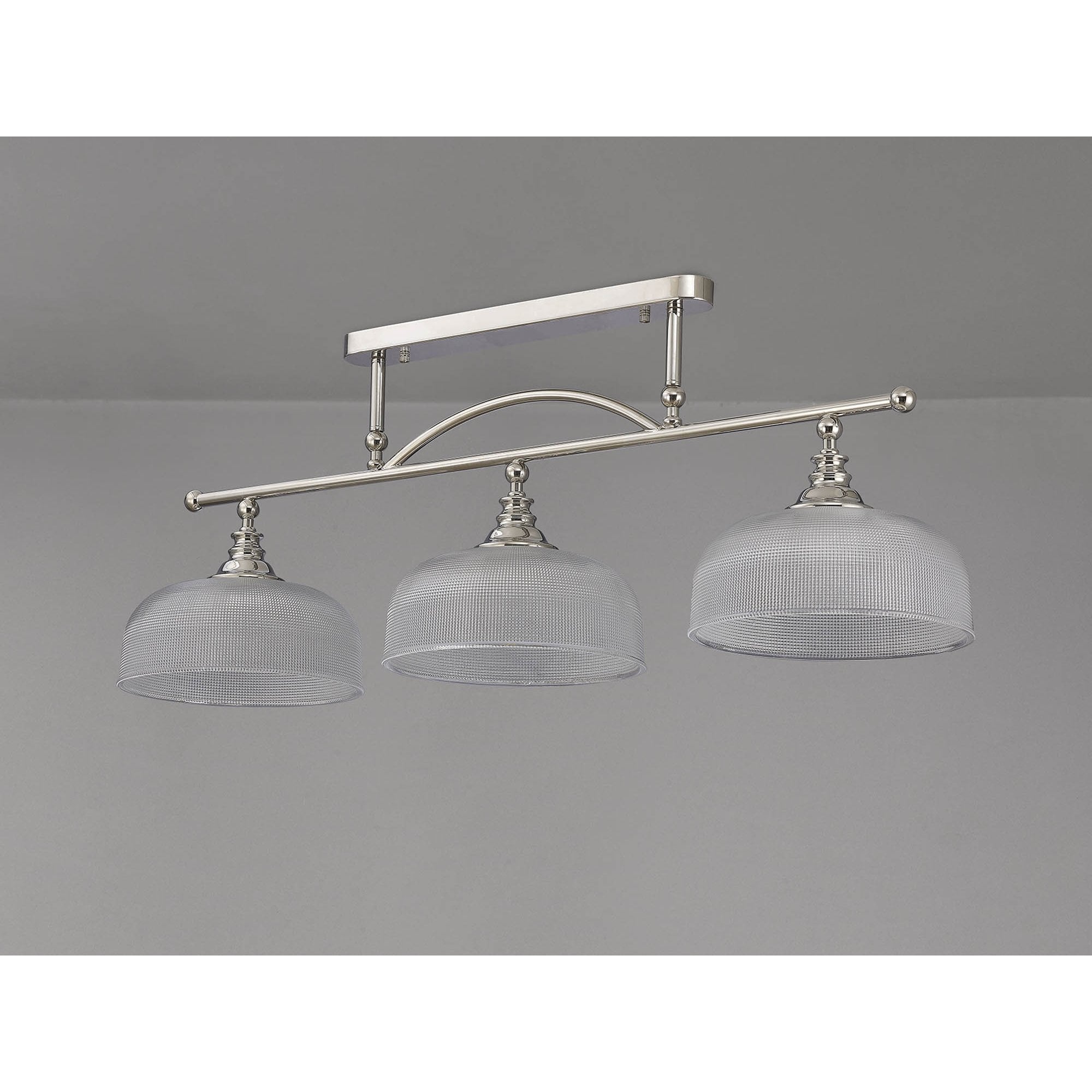 NL86049 Sakkas 3 Light Pendant/Ceiling Light Polished Nickel