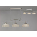NL86049 Sakkas 3 Light Pendant/Ceiling Light Polished Nickel