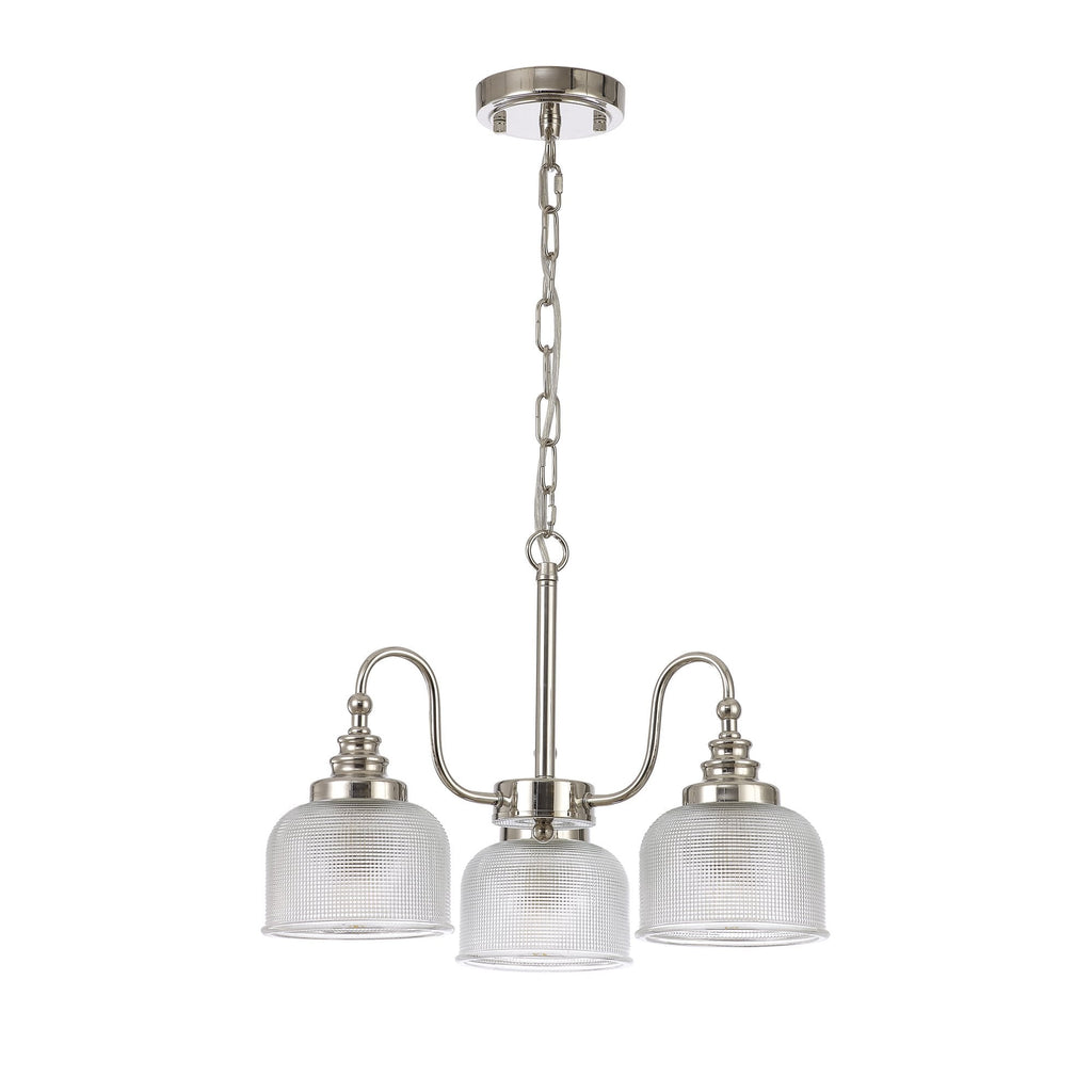 NL86059 Sakkas 3 Light Pendant/Ceiling Light Polished Nickel