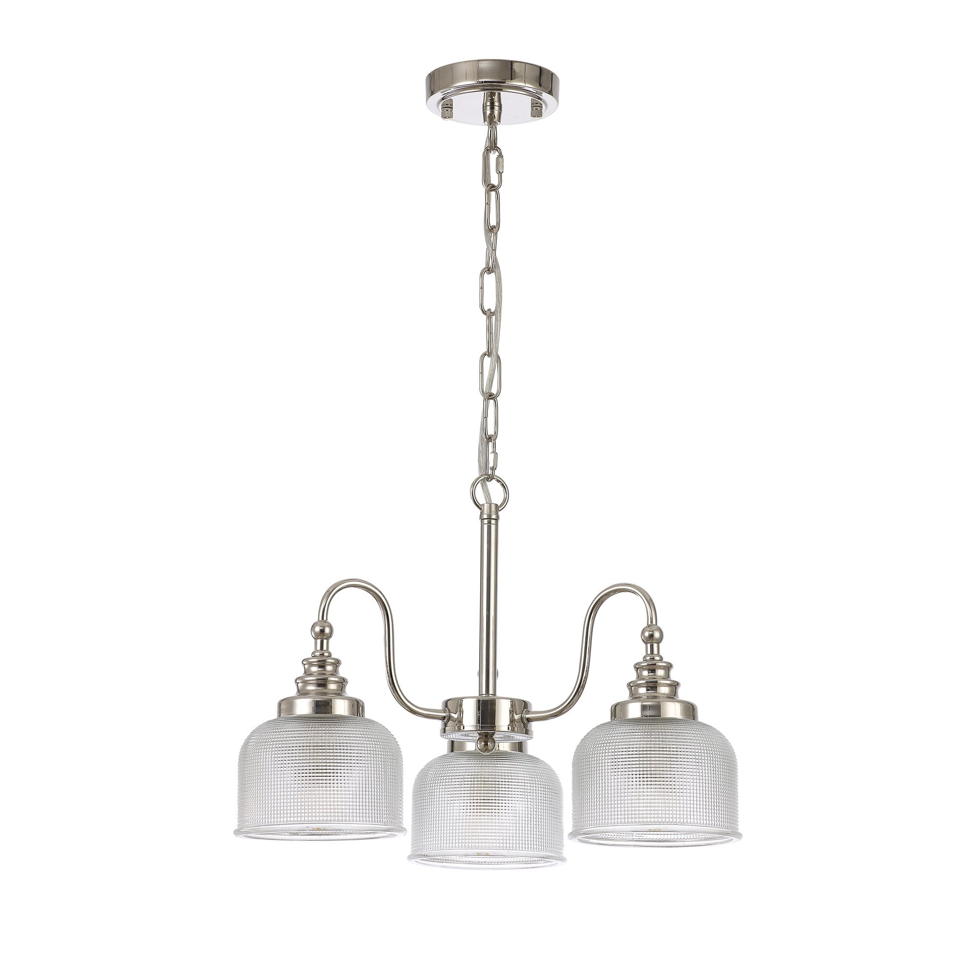 NL86059 Sakkas 3 Light Pendant/Ceiling Light Polished Nickel