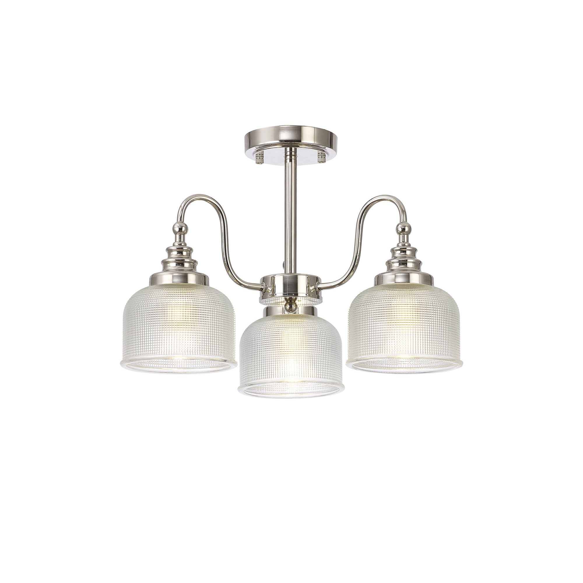 NL86059 Sakkas 3 Light Pendant/Ceiling Light Polished Nickel