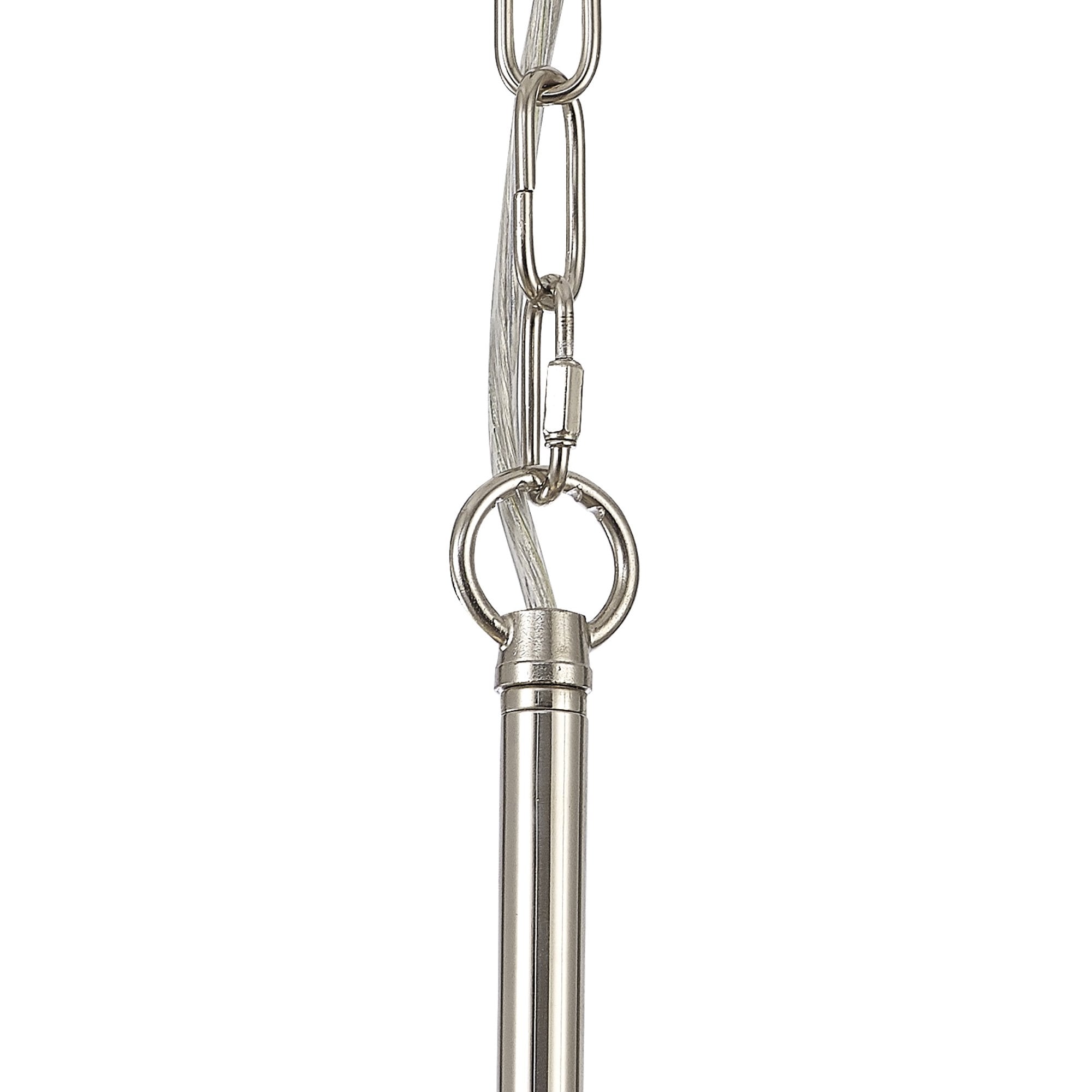 NL86059 Sakkas 3 Light Pendant/Ceiling Light Polished Nickel
