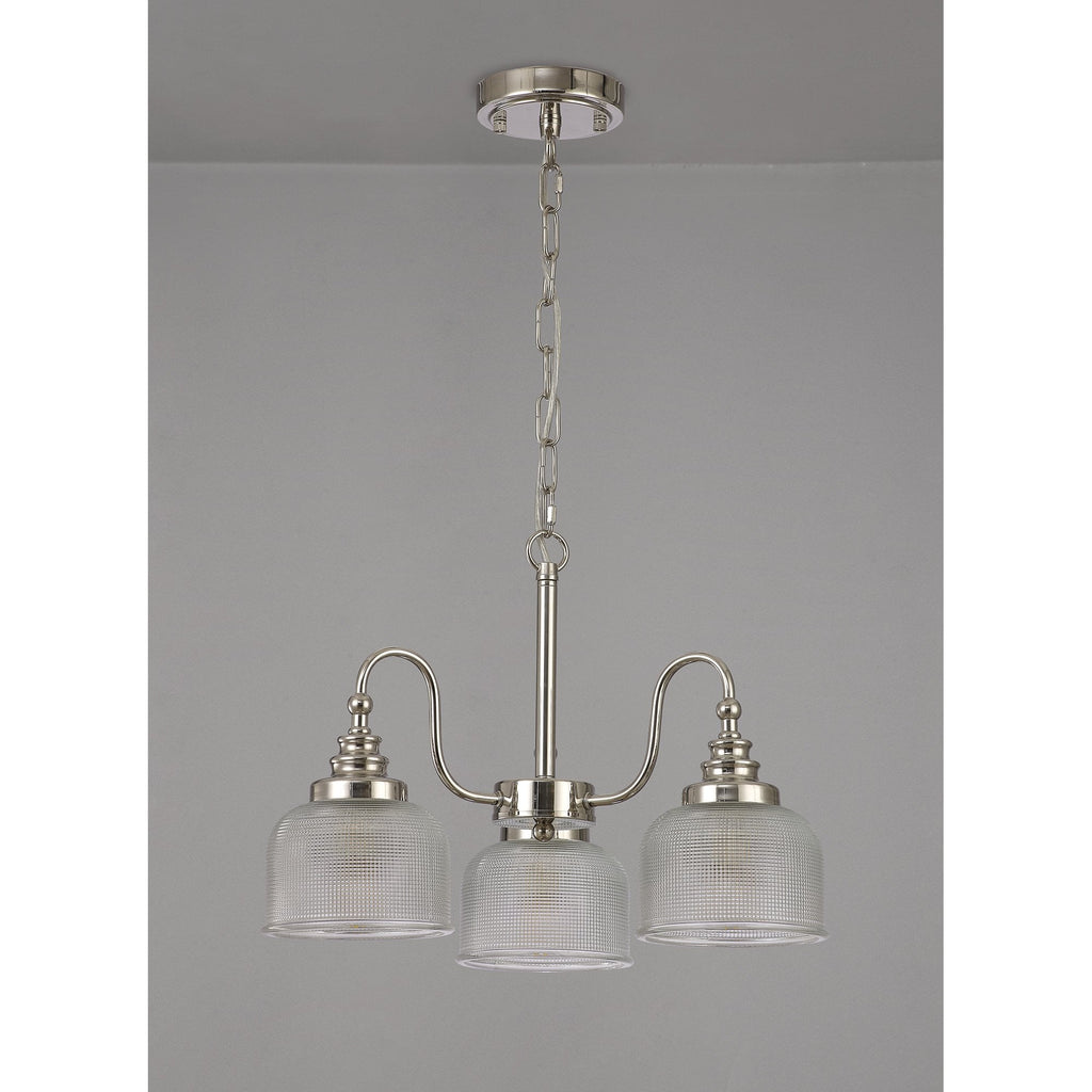 NL86059 Sakkas 3 Light Pendant/Ceiling Light Polished Nickel