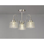 NL86059 Sakkas 3 Light Pendant/Ceiling Light Polished Nickel