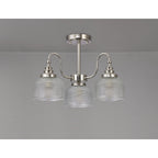 NL86059 Sakkas 3 Light Pendant/Ceiling Light Polished Nickel