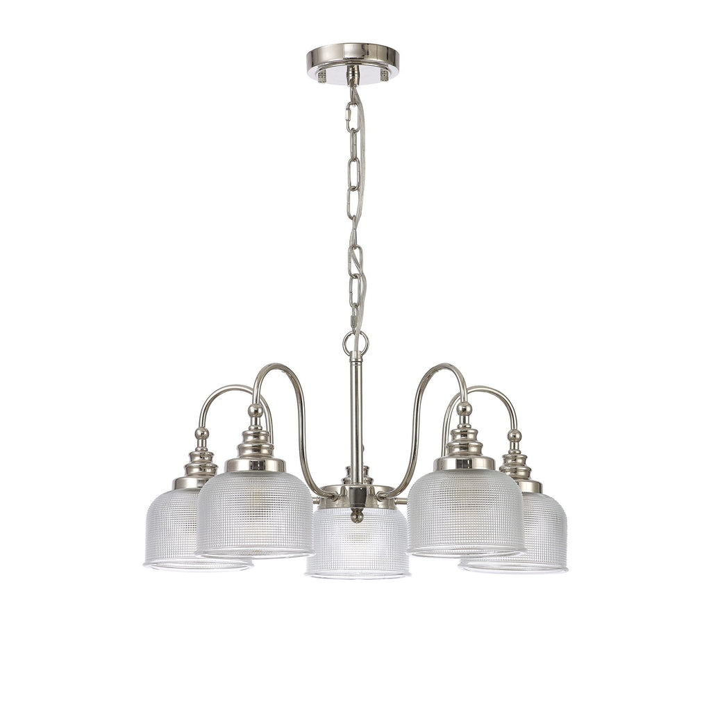 NL86069 Sakkas 5 Light Pendant/Ceiling Light Polished Nickel