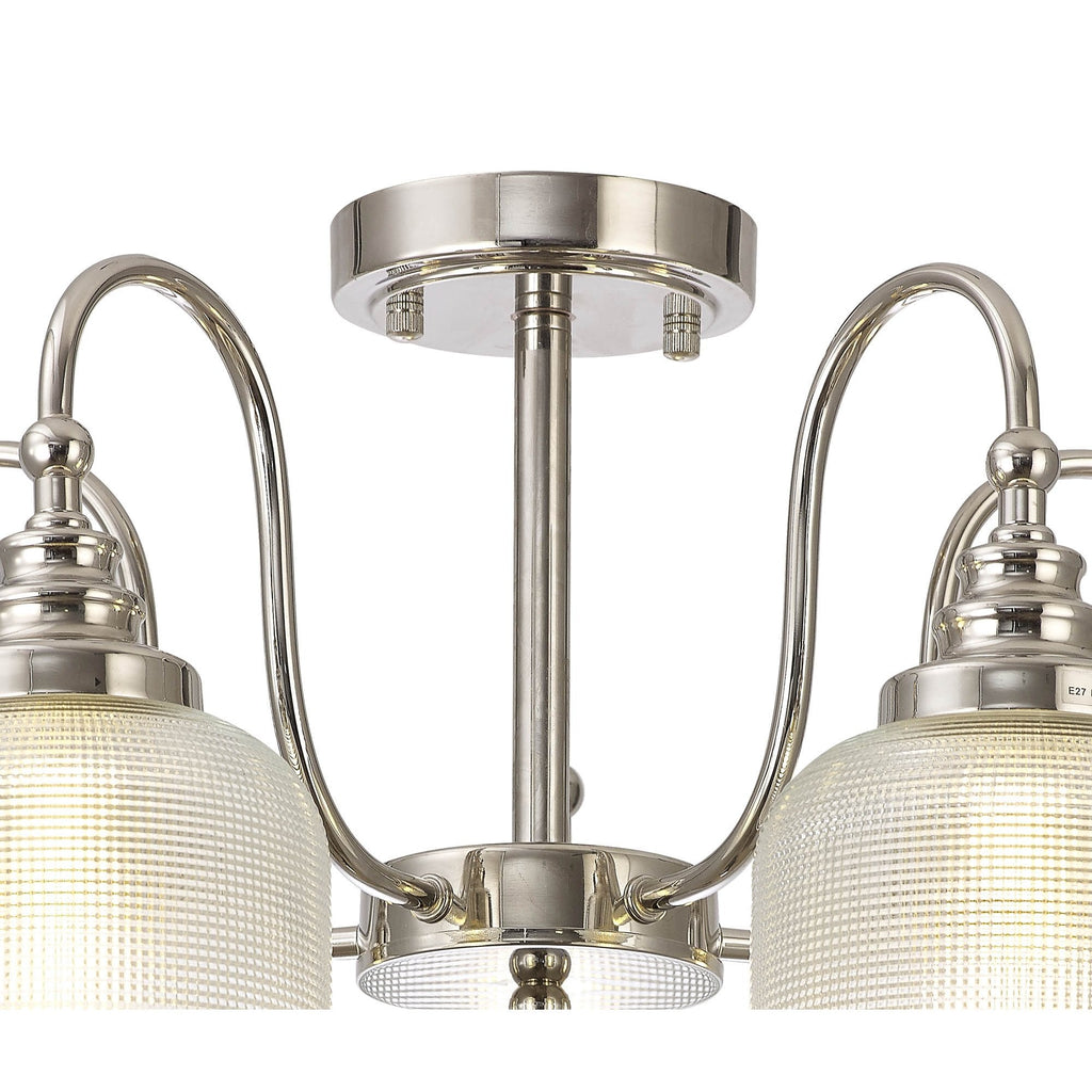 NL86069 Sakkas 5 Light Pendant/Ceiling Light Polished Nickel