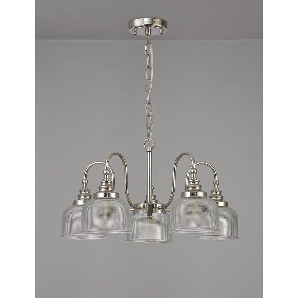 NL86069 Sakkas 5 Light Pendant/Ceiling Light Polished Nickel