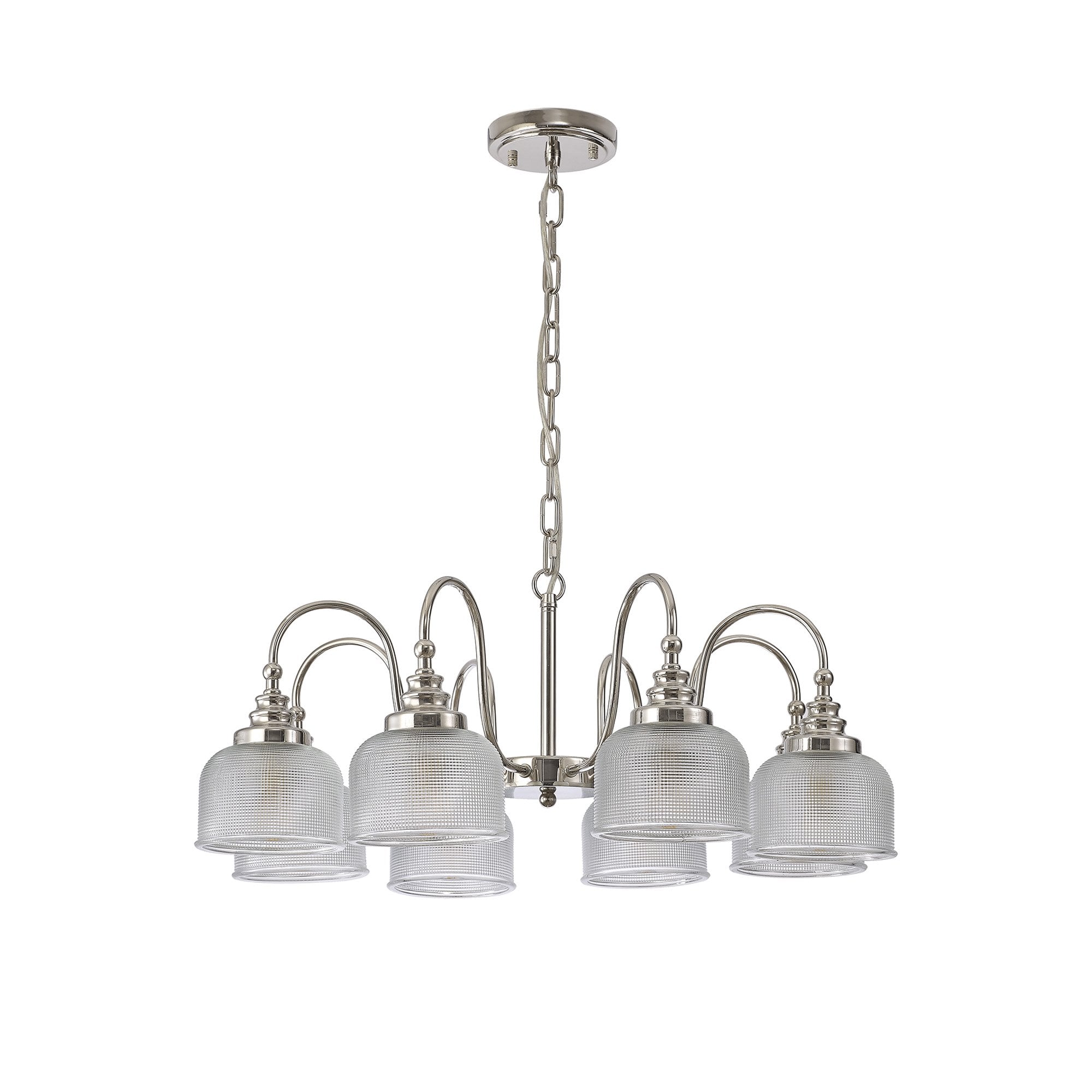 NL86079 Sakkas 8 Light Pendant/Ceiling Light Polished Nickel