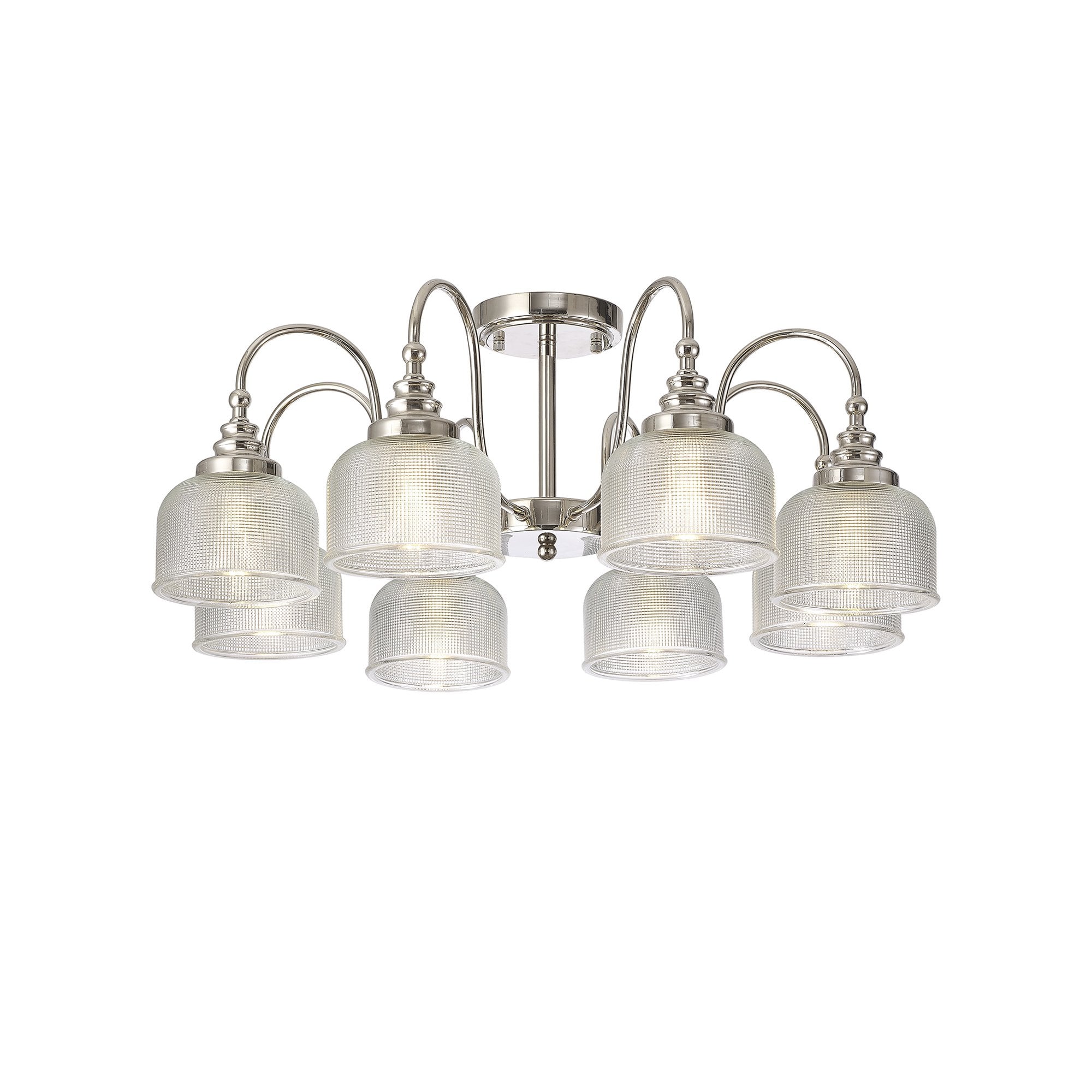 NL86079 Sakkas 8 Light Pendant/Ceiling Light Polished Nickel
