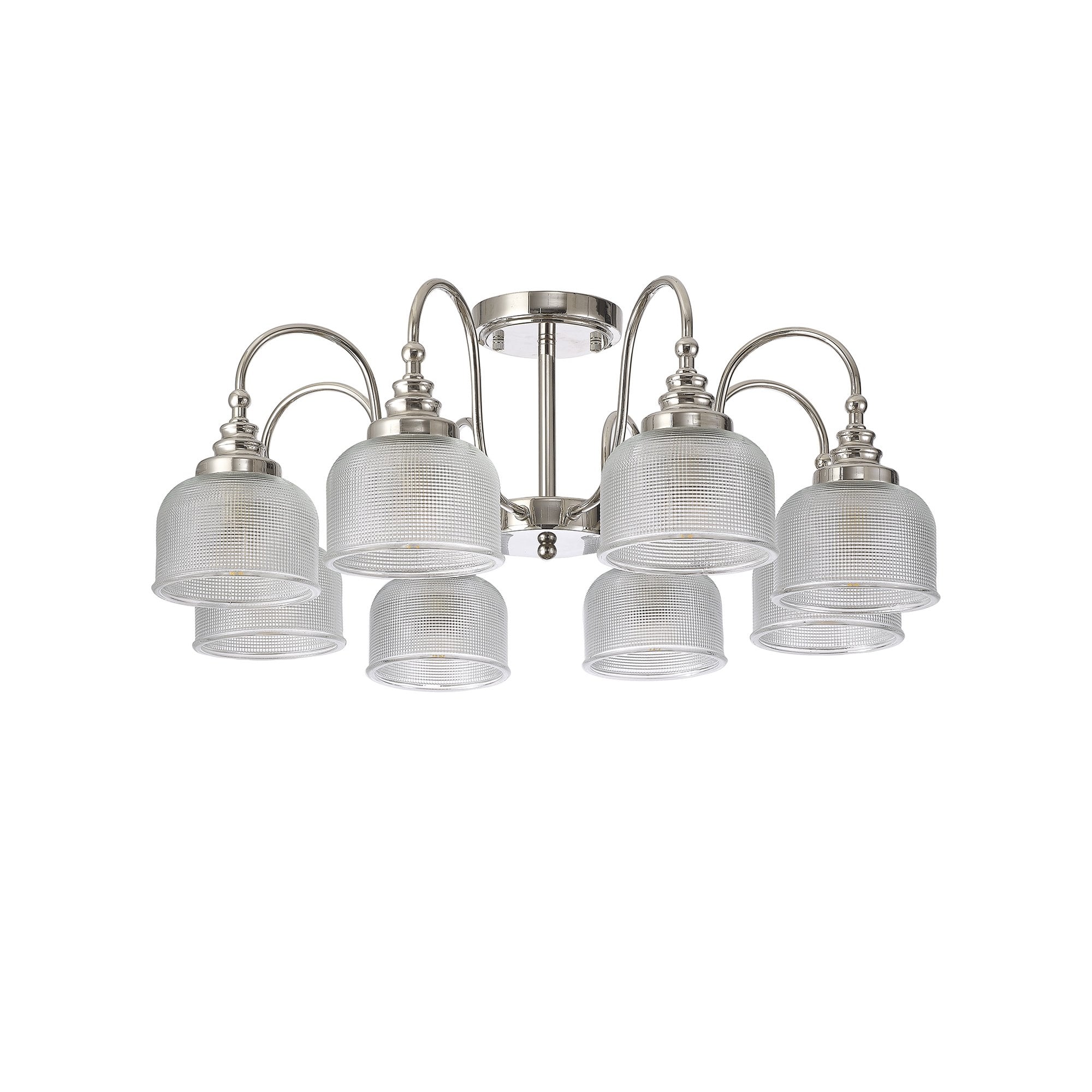 NL86079 Sakkas 8 Light Pendant/Ceiling Light Polished Nickel
